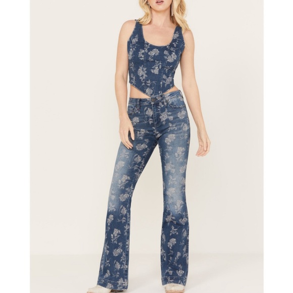 Idyllwind floral print jeans - Picture 5 of 10